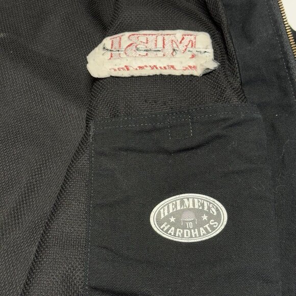 Vintage Carhartt J131 Jacket Mens XL Tall Black Full Zip Thermal Lined USA - Picture 9 of 12